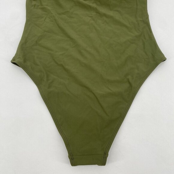 Relleciga Italy Size Large Army Green Cheeky One Piece Swimsuit NWT - Picture 6 of 11